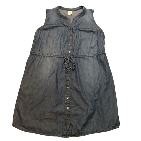 Faded Glory Denim Sleeveless Dress - Picture 1 of 6